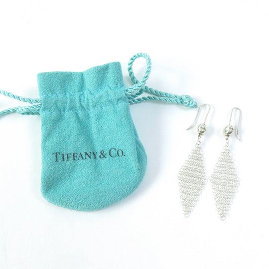 TIFFANY&Co. Pierce Main: AG925 Silver El Saperetti Mesh Scarf Pierce Women Used Authentic