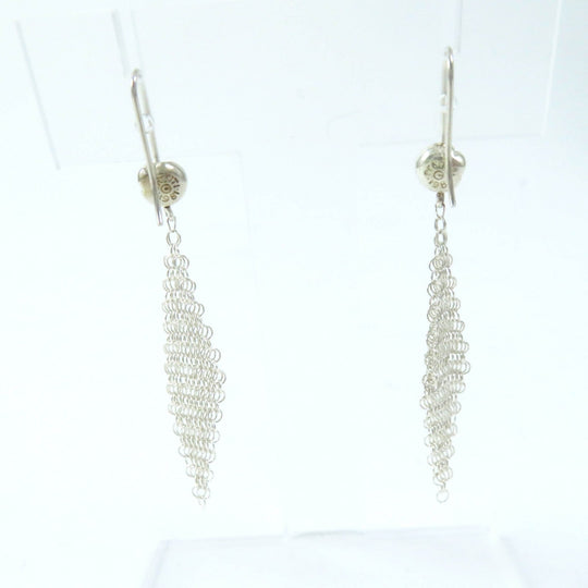 TIFFANY&Co. Pierce Main: AG925 Silver El Saperetti Mesh Scarf Pierce Women Used Authentic