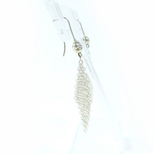 TIFFANY&Co. Pierce Main: AG925 Silver El Saperetti Mesh Scarf Pierce Women Used Authentic