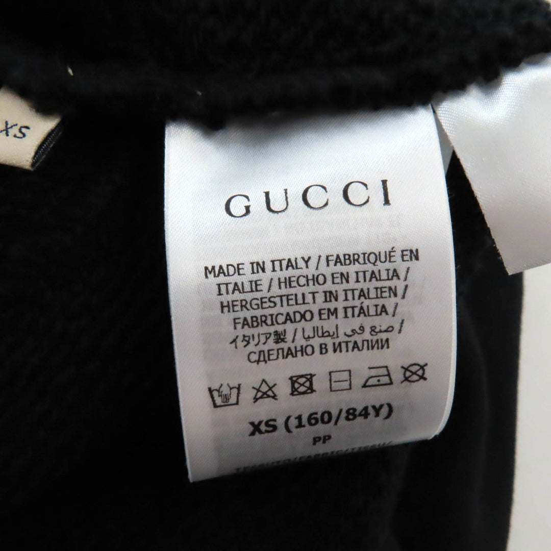 GUCCI Hoodie 688197 Main: 100% cotton, some: glass sequins black Women XS Used Authentic