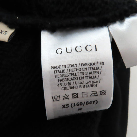 GUCCI Hoodie 688197 Main: 100% cotton, some: glass sequins black Women XS Used Authentic