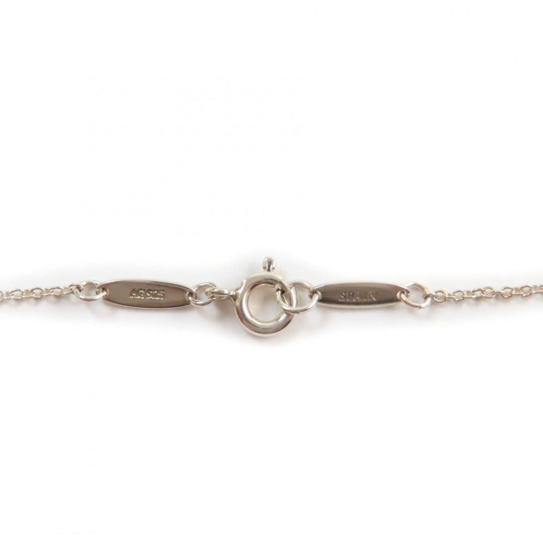 TIFFANY&Co. Necklace Main: AG925, Part: Pink sapphire Silver pink Elsa Peretti Open Heart Pendant Women Used Authentic