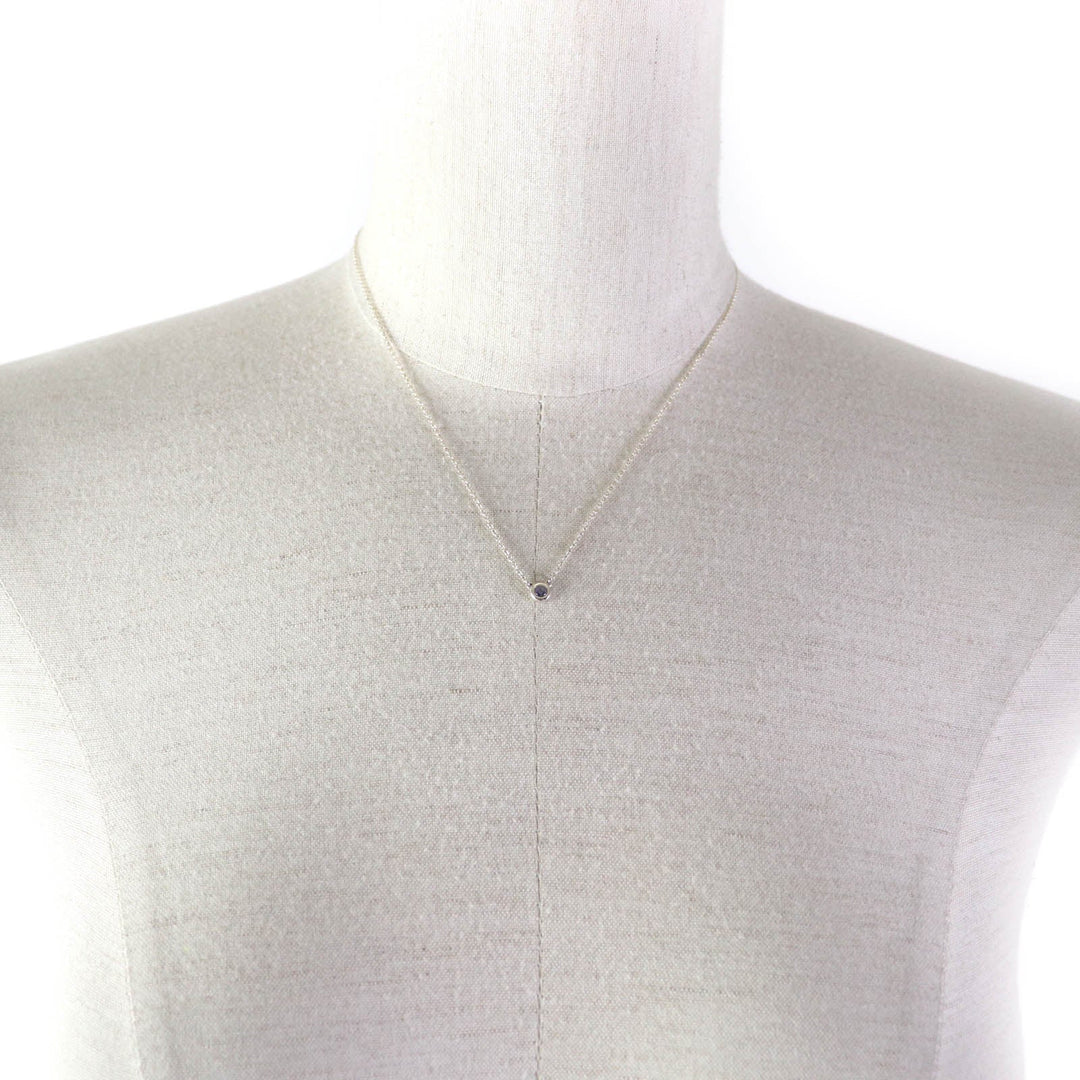 TIFFANY&Co. Necklace Main: AG925, Part: Tanzanite Silver blue Elsa Peretti Color by the Yard Tanzanite Pendant Women Used Authentic
