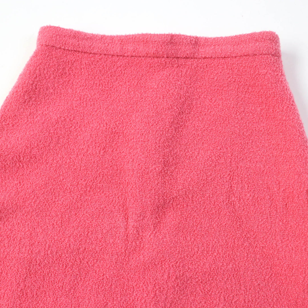 GUCCI Mini skirt 631492 Main: 92% wool, Main: 8% nylon, Lining: 100% rayon pink Women 36 Used Authentic