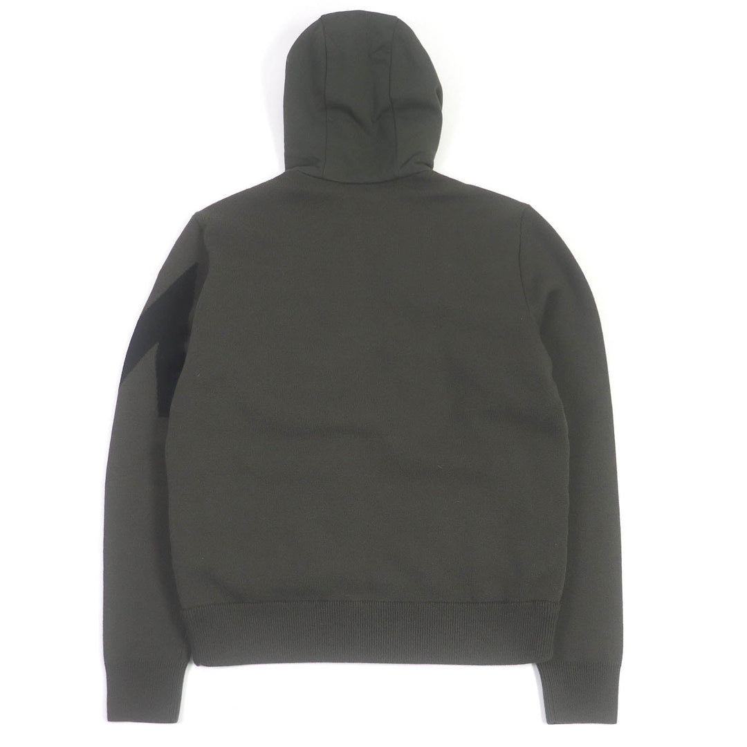 MONCLER Blouson Outer: 97% wool, Outer: 2% nylon, Outer: 1% polyurethane, Lining: 100% nylon, Filling: 90% down, 10% feather khaki CARDIGAN TRICOT mens S Used Authentic