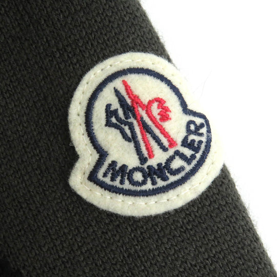 MONCLER Blouson Outer: 97% wool, Outer: 2% nylon, Outer: 1% polyurethane, Lining: 100% nylon, Filling: 90% down, 10% feather khaki CARDIGAN TRICOT mens S Used Authentic