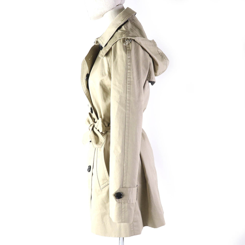 COACH trench coat Outer: 100% cotton, Lining: 100% polyester, Drawcord: 100% polyester beige Women S Used Authentic