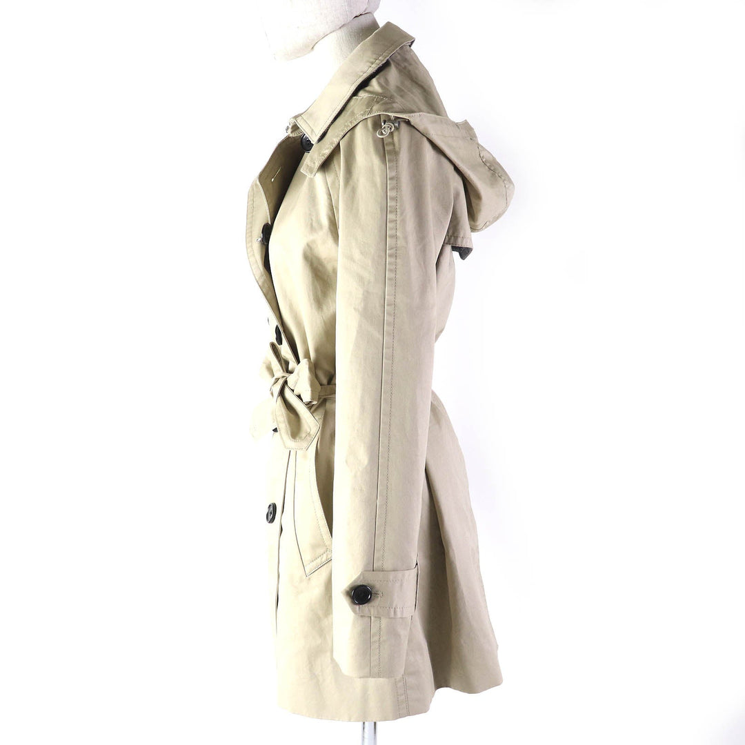 COACH trench coat Outer: 100% cotton, Lining: 100% polyester, Drawcord: 100% polyester beige Women S Used Authentic
