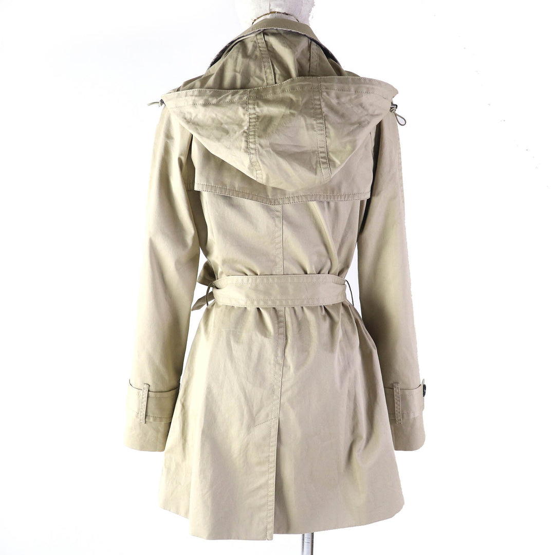 COACH trench coat Outer: 100% cotton, Lining: 100% polyester, Drawcord: 100% polyester beige Women S Used Authentic