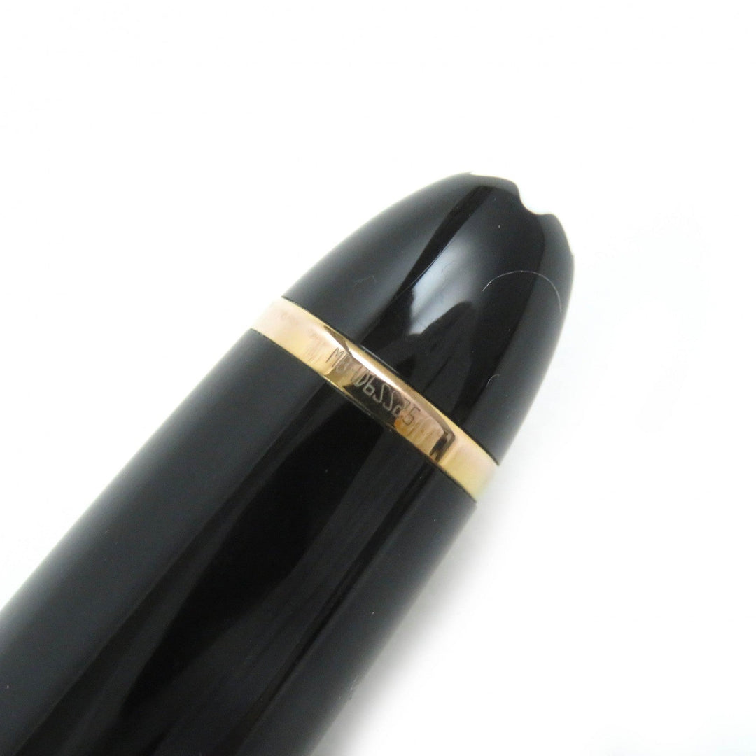 MONTBLANC Ballpoint pen Resin, Gold Plated black Meisterstückle Grand