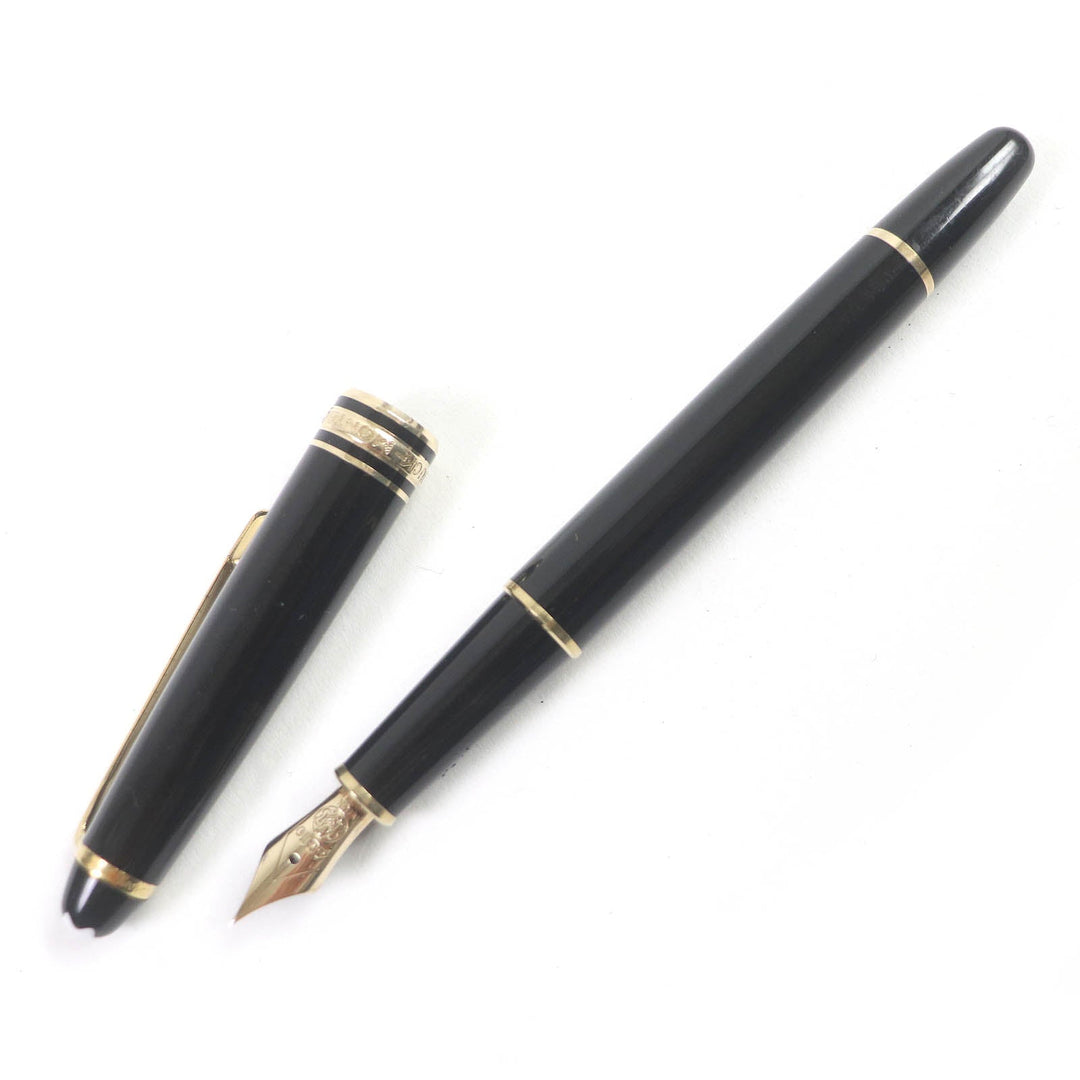 MONTBLANC fountain pen Pen point: K14 Black gold mens Used Authentic