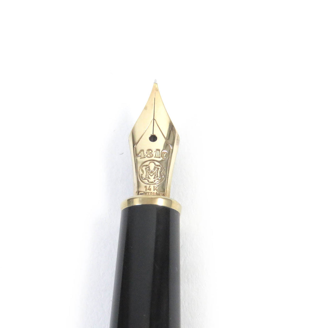 MONTBLANC fountain pen Pen point: K14 Black gold mens Used Authentic