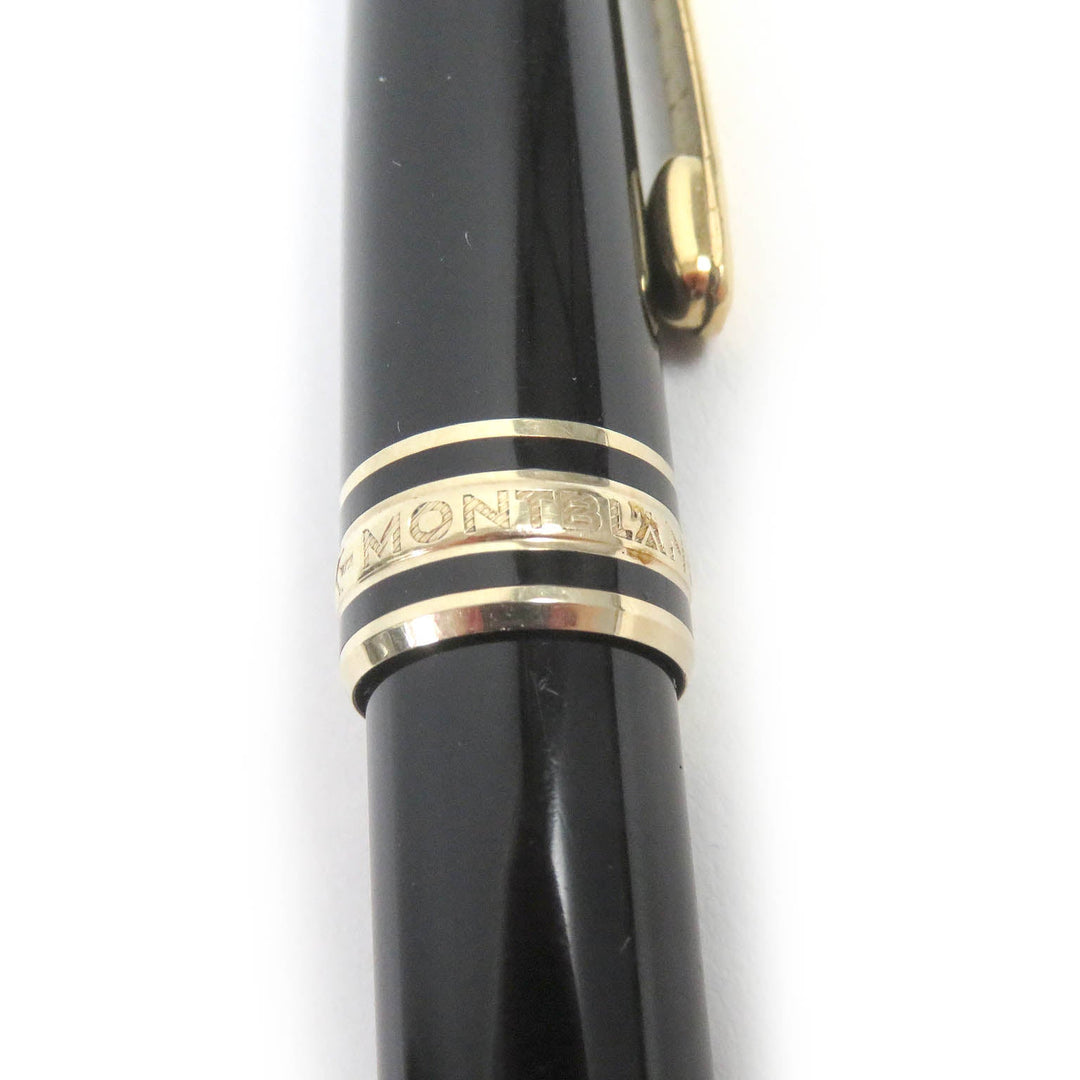 MONTBLANC fountain pen Pen point: K14 Black gold mens Used Authentic