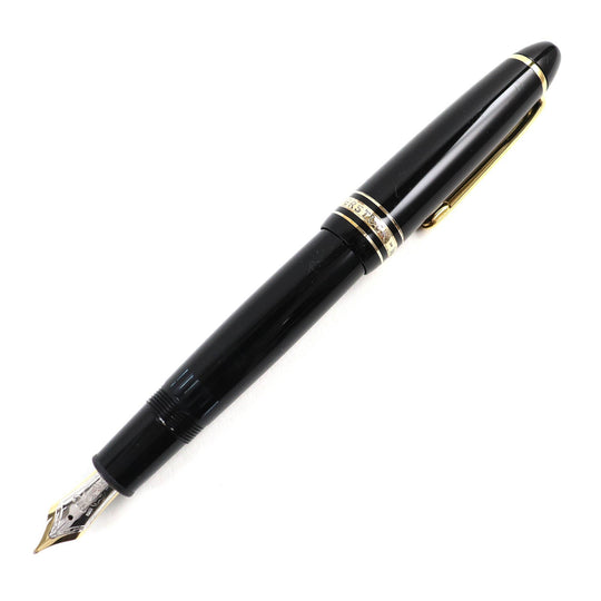 MONTBLANC fountain pen Nib: K18 Black gold Meisterstckle Grand mens Used Authentic