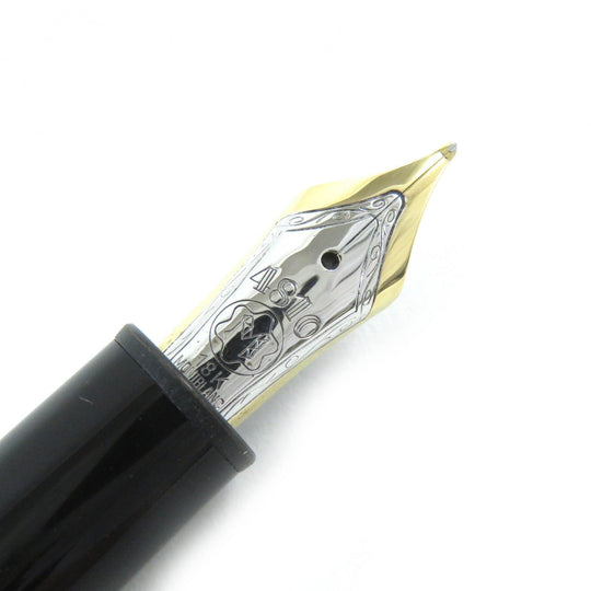 MONTBLANC fountain pen Nib: K18 Black gold Meisterstckle Grand mens Used Authentic