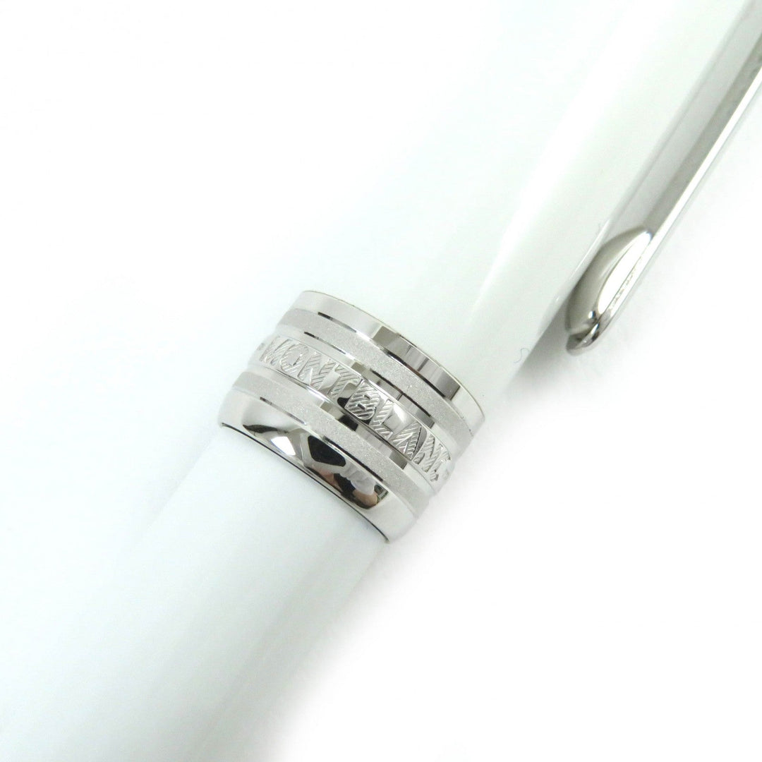 MONTBLANC Ballpoint pen Platinum, white lacquer white Meisterstck Tribute to the Mont Blanc mens(Unisex) Used Authentic