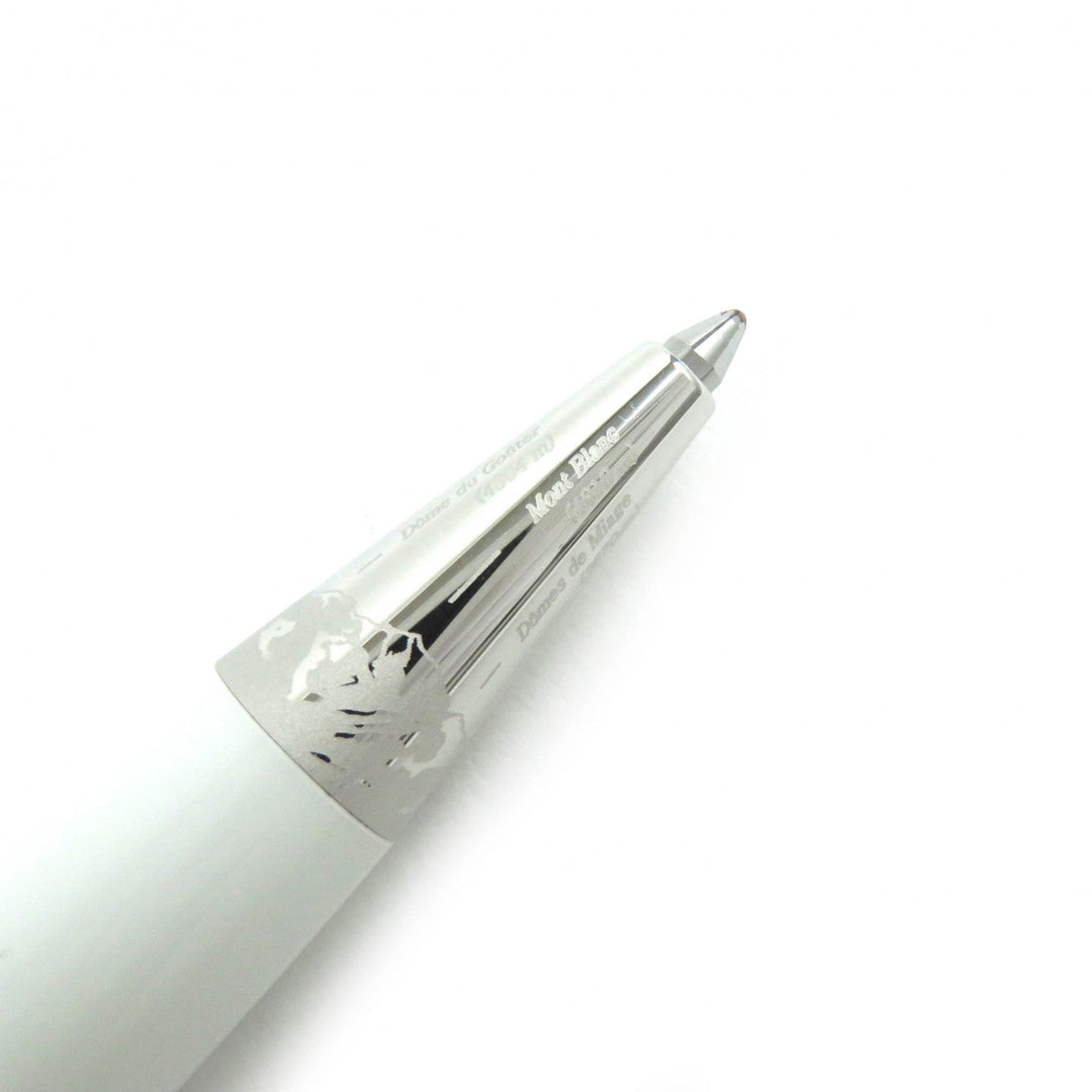 MONTBLANC Ballpoint pen Platinum, white lacquer white Meisterstck Tribute to the Mont Blanc mens(Unisex) Used Authentic