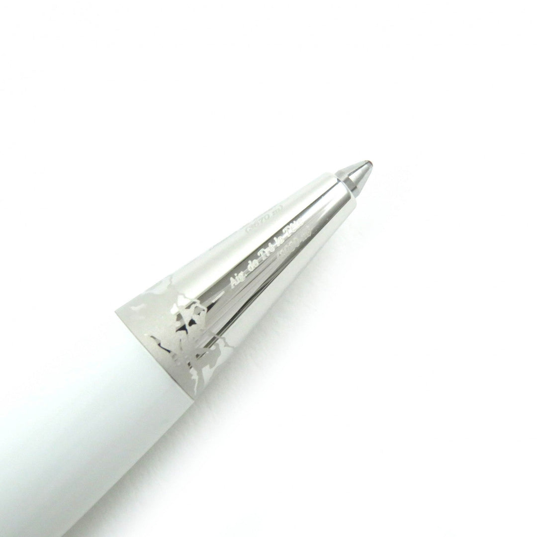 MONTBLANC Ballpoint pen Platinum, white lacquer white Meisterstck Tribute to the Mont Blanc mens(Unisex) Used Authentic