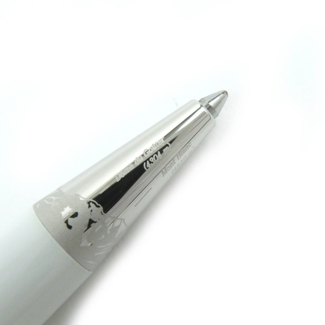 MONTBLANC Ballpoint pen Platinum, white lacquer white Meisterstck Tribute to the Mont Blanc mens(Unisex) Used Authentic