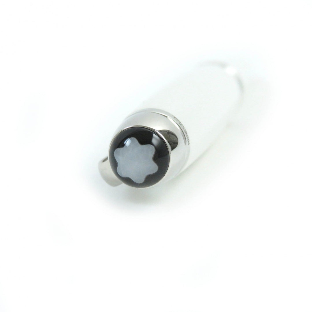 MONTBLANC Ballpoint pen Platinum, white lacquer white Meisterstck Tribute to the Mont Blanc mens(Unisex) Used Authentic