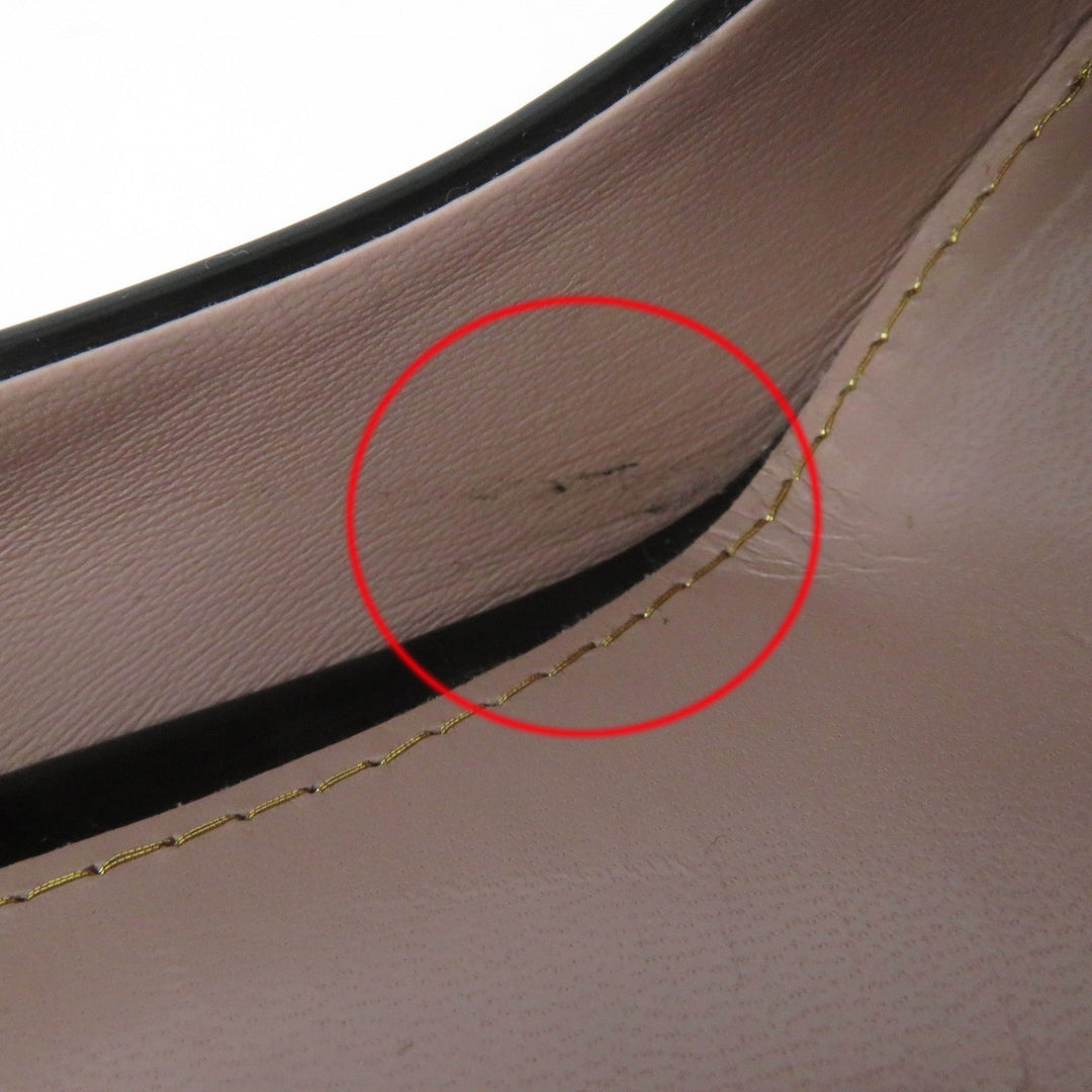 GUCCI pumps 309999 Main: Patent black Women 35.5 Used Authentic