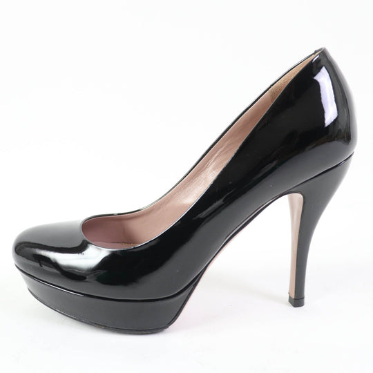 GUCCI pumps 309999 Main: Patent black Women 35.5 Used Authentic
