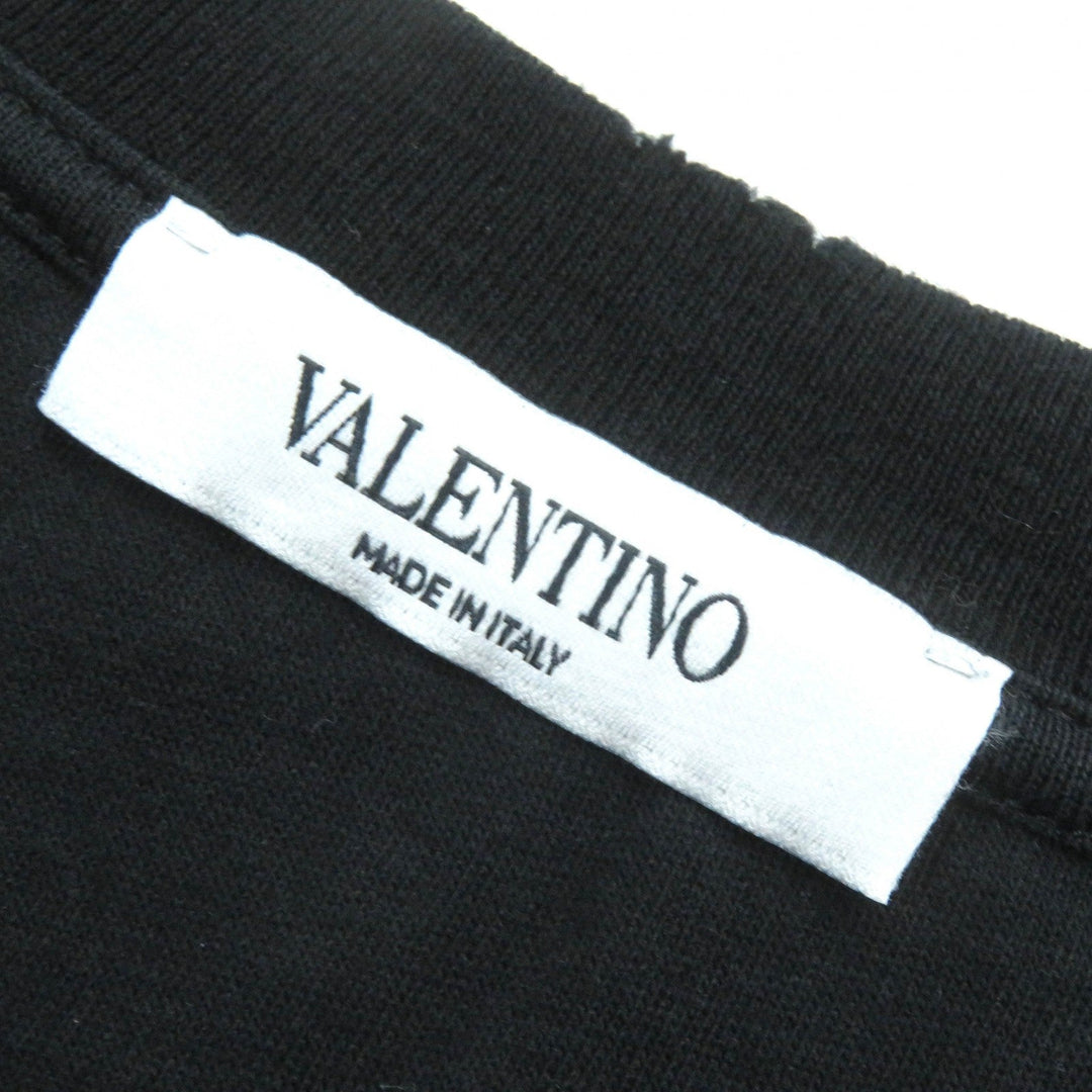 VALENTINO Short sleeve T-shirt QV3MG12K46M Outer material: 100% cotton Black white red mens L Used Authentic