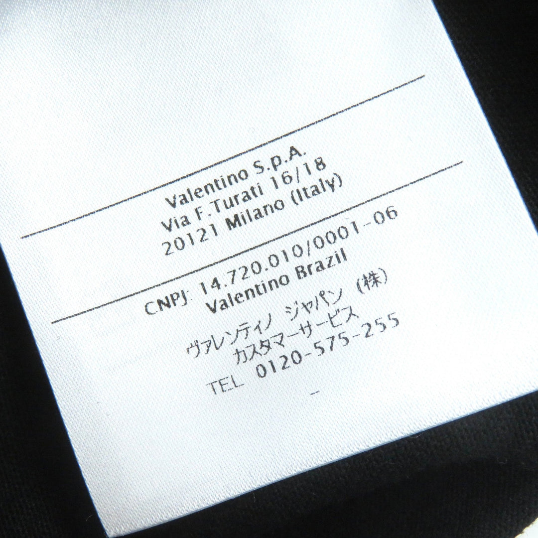 VALENTINO Short sleeve T-shirt QV3MG12K46M Outer material: 100% cotton Black white red mens L Used Authentic