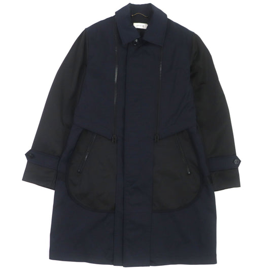 COACH coat 97835 Main: 62% polyester, Main: 35% cotton, Main: 3% polyurethane, Part: 100% polyester, Lining: 65% polyester Navy black mens 46 Used Authentic