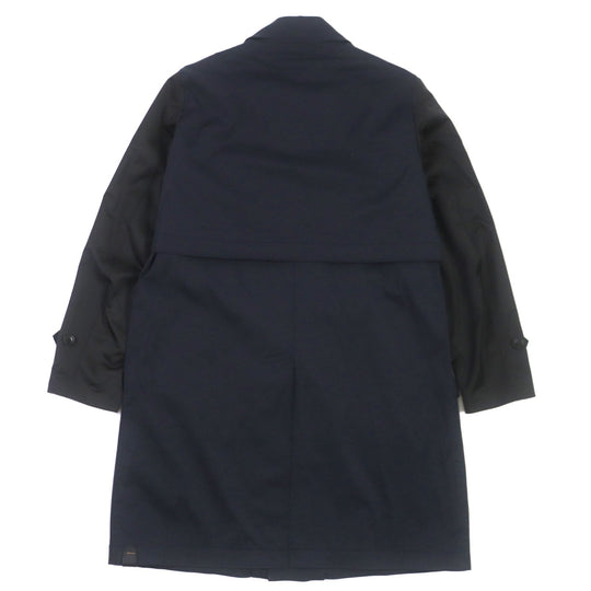 COACH coat 97835 Main: 62% polyester, Main: 35% cotton, Main: 3% polyurethane, Part: 100% polyester, Lining: 65% polyester Navy black mens 46 Used Authentic