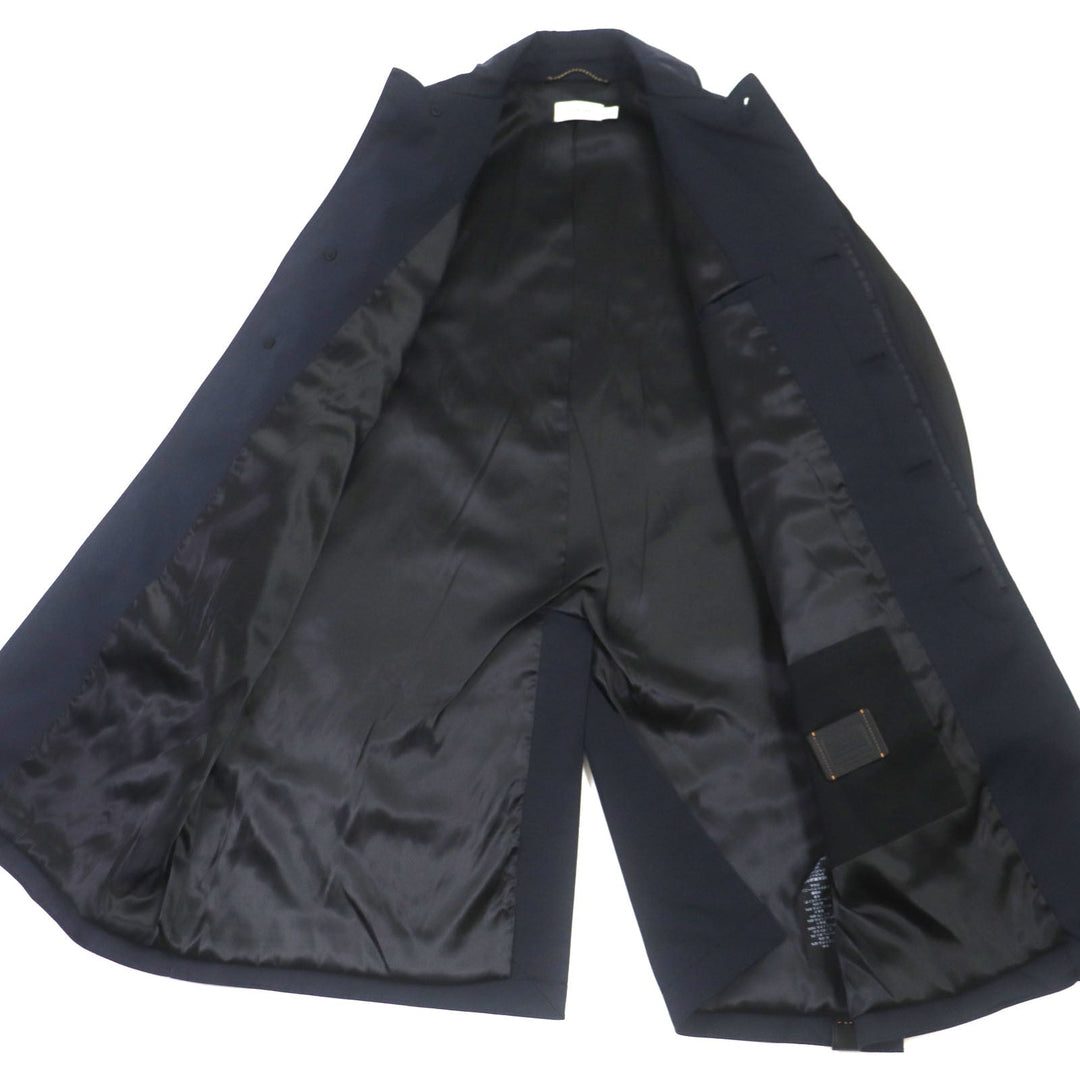 COACH coat 97835 Main: 62% polyester, Main: 35% cotton, Main: 3% polyurethane, Part: 100% polyester, Lining: 65% polyester Navy black mens 46 Used Authentic