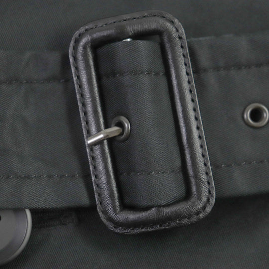 COACH trench coat F33778 Main: 68% cotton, Main: 32% polyester, Lining: 100% polyester, Leather trimming 1: cowhide Leather trimming 2: sheepskin black mens S Used Authentic