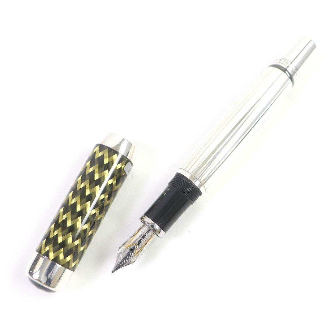 MONTBLANC fountain pen Main: AG925, Nib: K18 Silver mens Used Authentic