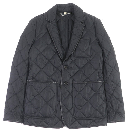 BURBERRY LONDON Blouson 3955308 Outer: 100% nylon, Lining: 55% acetate, Lining: 45% rayon, Filling: 100% polyester, Part: Lamb leather black mens 46 Used Authentic