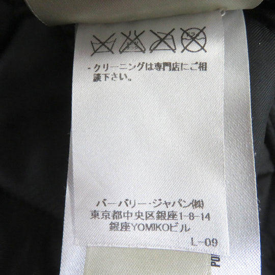 BURBERRY LONDON Blouson 3955308 Outer: 100% nylon, Lining: 55% acetate, Lining: 45% rayon, Filling: 100% polyester, Part: Lamb leather black mens 46 Used Authentic