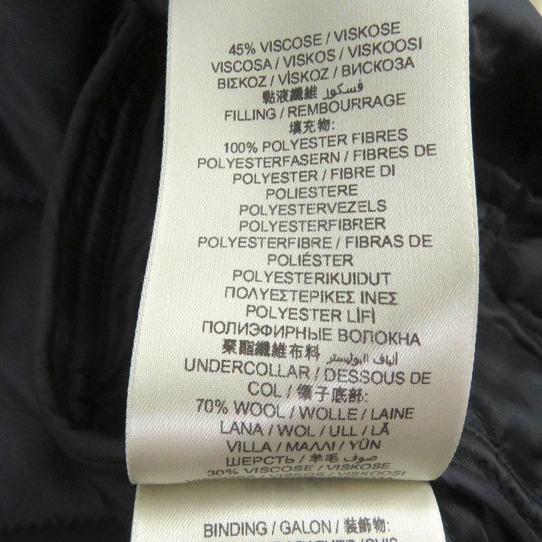 BURBERRY LONDON Blouson 3955308 Outer: 100% nylon, Lining: 55% acetate, Lining: 45% rayon, Filling: 100% polyester, Part: Lamb leather black mens 46 Used Authentic