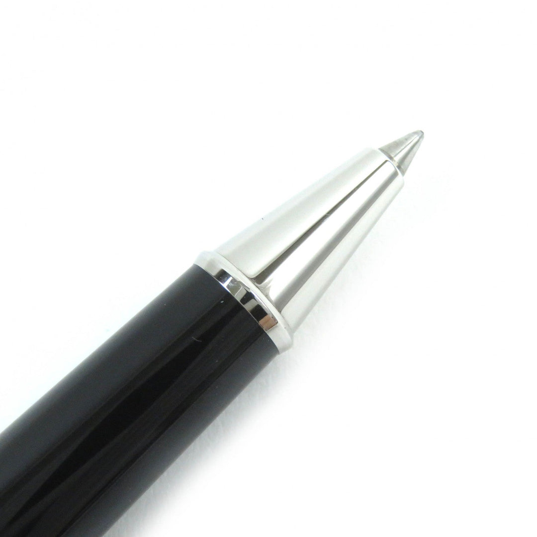 MONTBLANC Ballpoint pen Resin, Platinum Black Silver Meisterstck mens Used Authentic