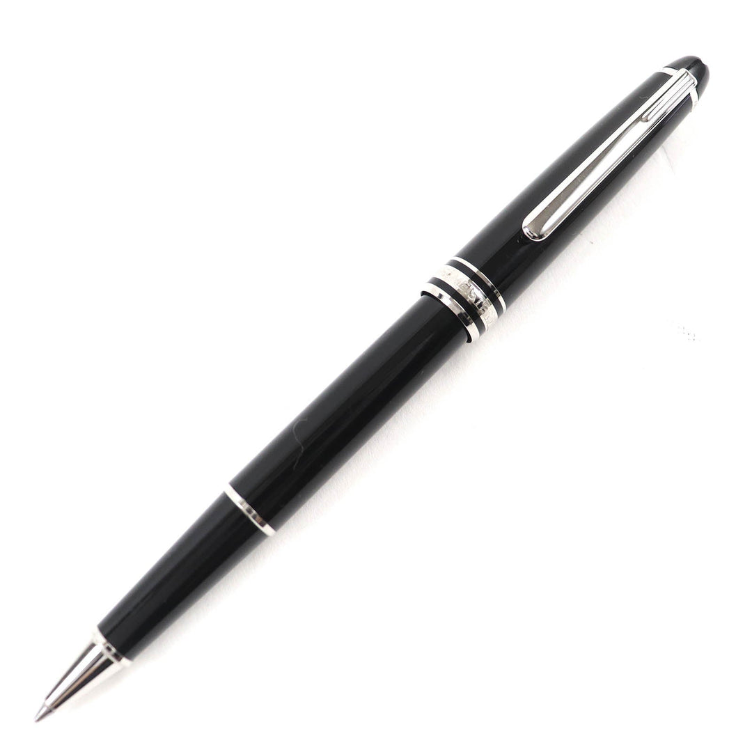 MONTBLANC Ballpoint pen Resin, Platinum black Meisterstck mens(Unisex) Used Authentic
