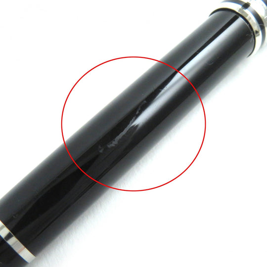 MONTBLANC Ballpoint pen Resin, Platinum black Meisterstck mens(Unisex) Used Authentic