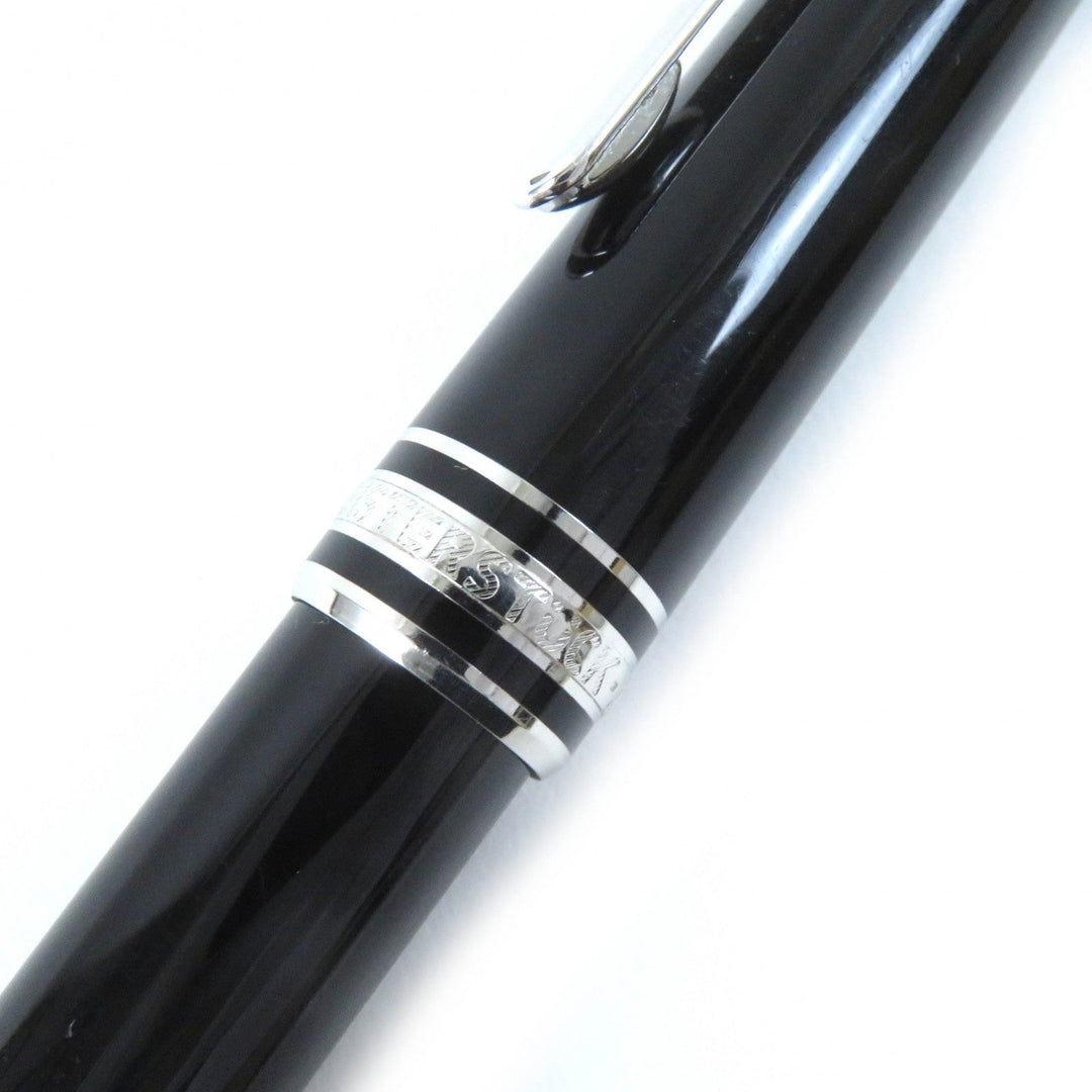 MONTBLANC Ballpoint pen Resin, Platinum black Meisterstck mens(Unisex) Used Authentic