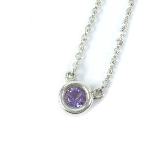 TIFFANY&Co. Necklace Main: SV925, Part: Amethyst Silver purple Elsa Peretti Color by the Yard Amethyst Pendant Women Used Authentic