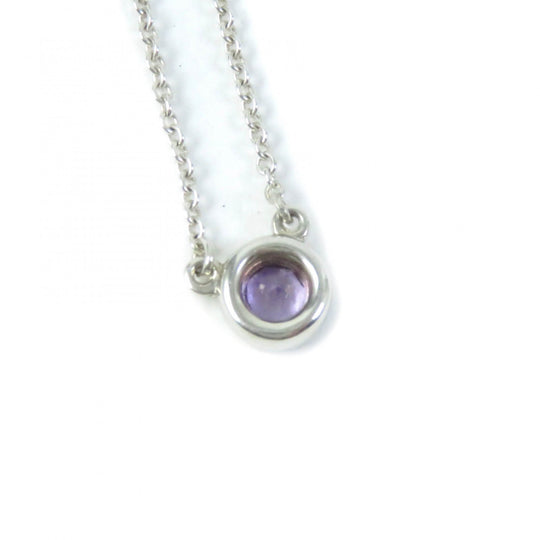 TIFFANY&Co. Necklace Main: SV925, Part: Amethyst Silver purple Elsa Peretti Color by the Yard Amethyst Pendant Women Used Authentic
