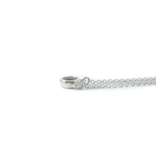 TIFFANY&Co. Necklace Main: SV925, Part: Amethyst Silver purple Elsa Peretti Color by the Yard Amethyst Pendant Women Used Authentic
