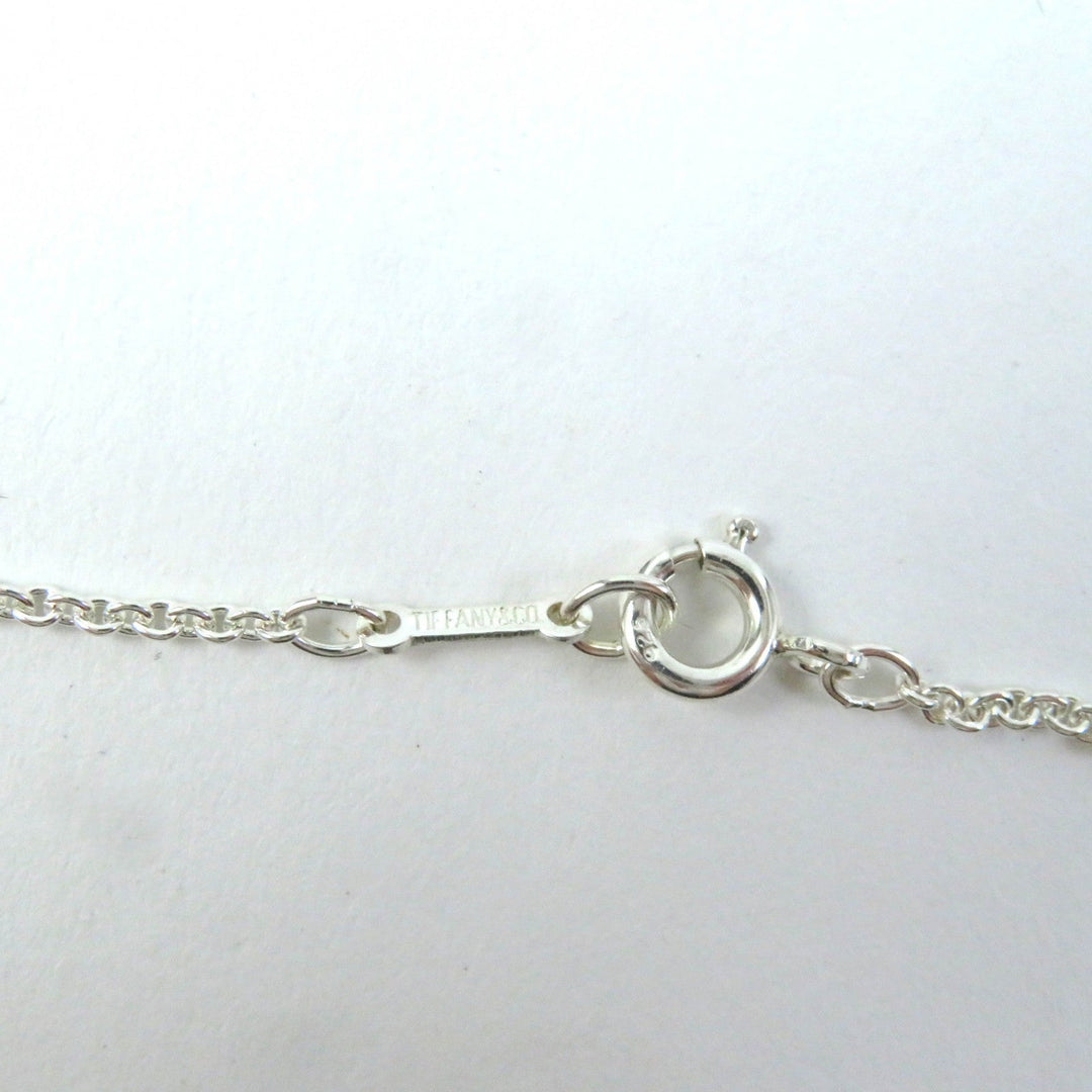 TIFFANY&Co. Necklace Main�FSV925 Silver Elsa Peretti Open Heart Pendant Medium Women Used Authentic