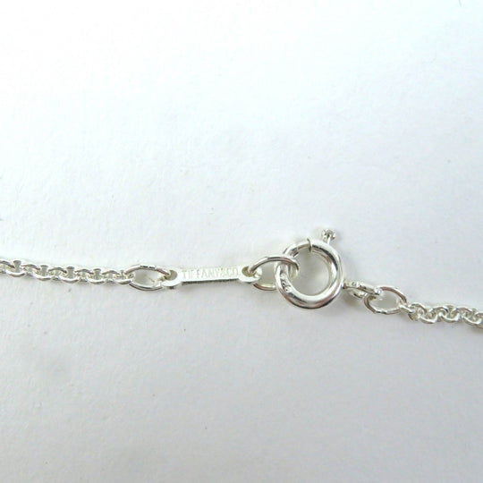 TIFFANY&Co. Necklace Main�FSV925 Silver Elsa Peretti Open Heart Pendant Medium Women Used Authentic