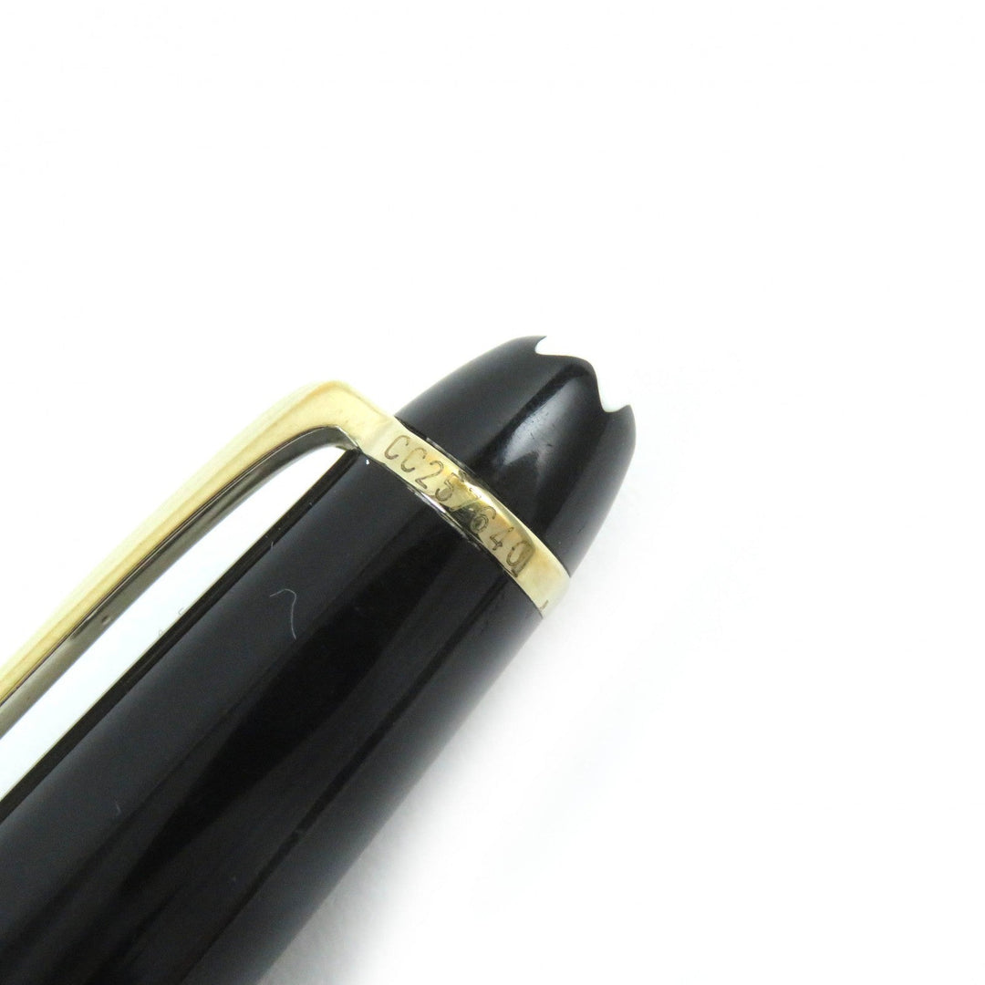 MONTBLANC Ballpoint pen Resin, Gold Plated black Meisterstck mens(Unisex) Used Authentic