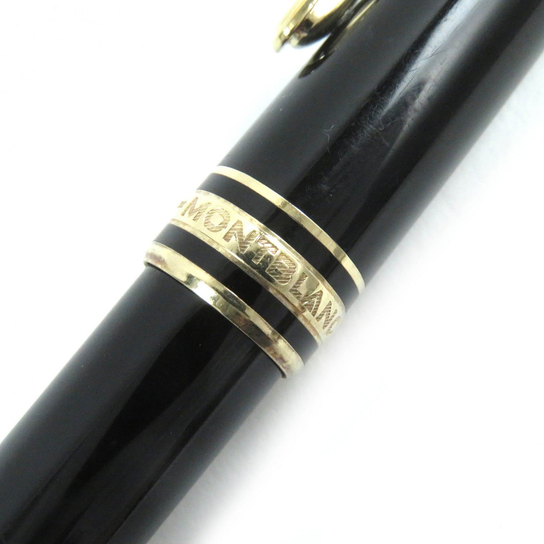 MONTBLANC Ballpoint pen Resin, Gold Plated black Meisterstck mens(Unisex) Used Authentic