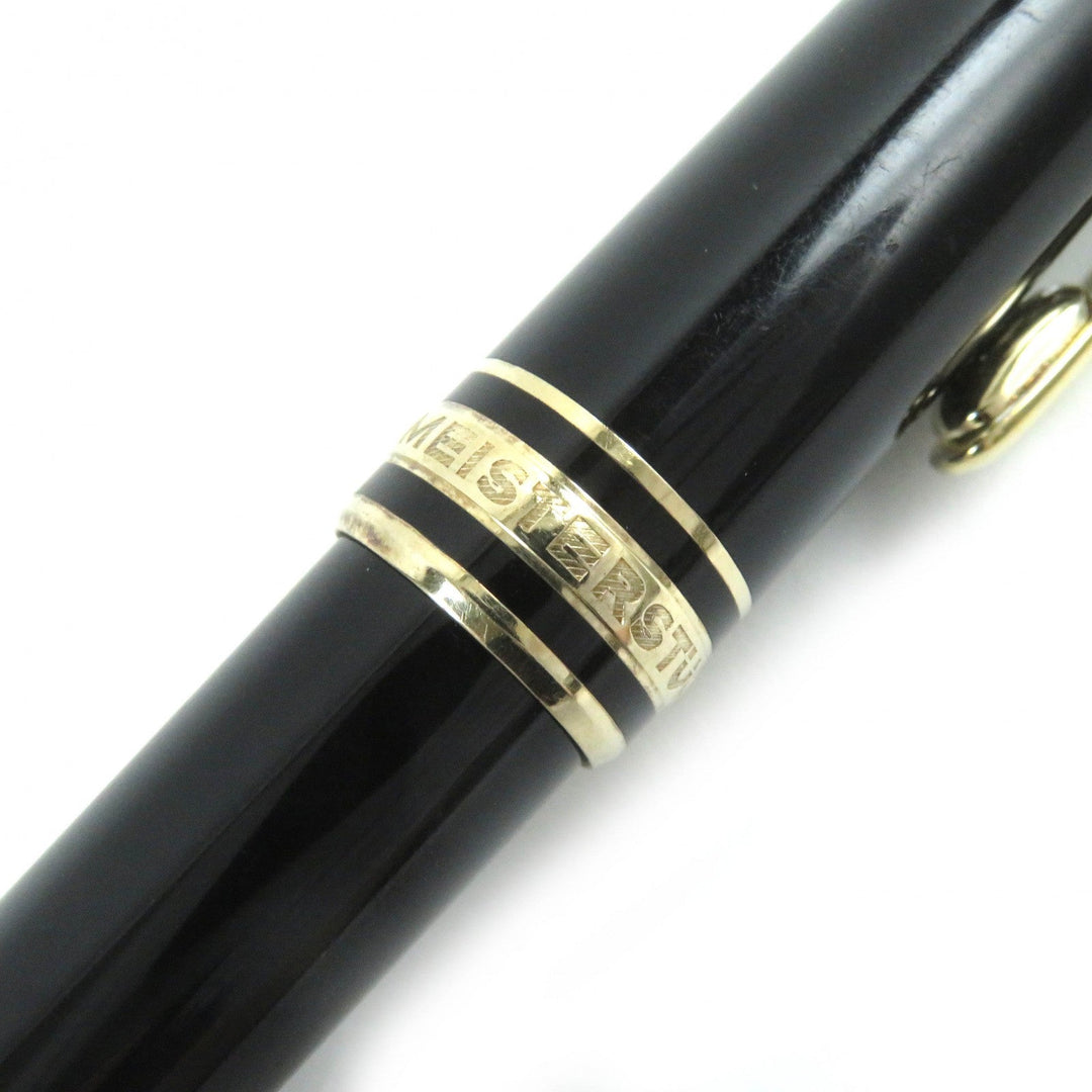 MONTBLANC Ballpoint pen Resin, Gold Plated black Meisterstck mens(Unisex) Used Authentic