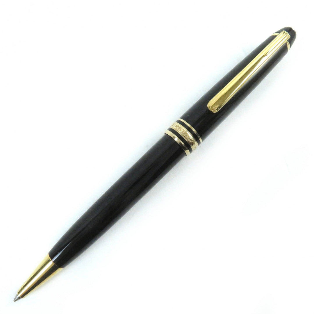 MONTBLANC Ballpoint pen Resin, Gold Plated black Meisterstck Classic mens(Unisex) Used Authentic