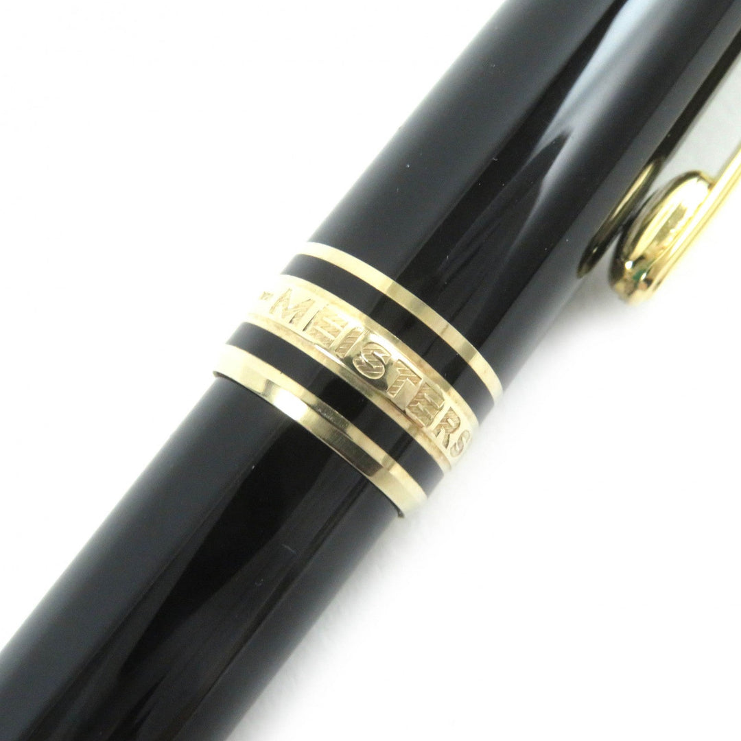 MONTBLANC Ballpoint pen Resin, Gold Plated black Meisterstck Classic mens(Unisex) Used Authentic